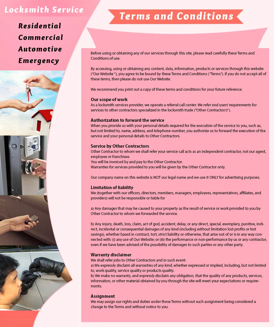 Galaxy Locksmith Store Louisville, KY 502-622-8168 - TermsAndCondition-1